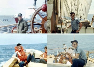 Don as crewmember aboard USCG Bark Eagle, summer of 1977